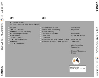 Genesis - 25-3-1977 GASP020 back